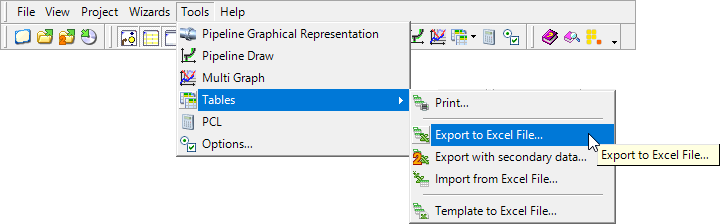 Multi Table Button On Tool Export