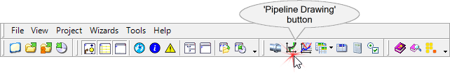 Pipe Draw Button On Toolbar